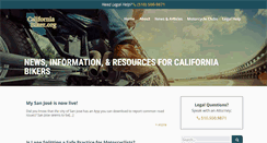 Desktop Screenshot of californiabiker.org